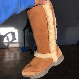 TAN SUNBURST TALL UGGS